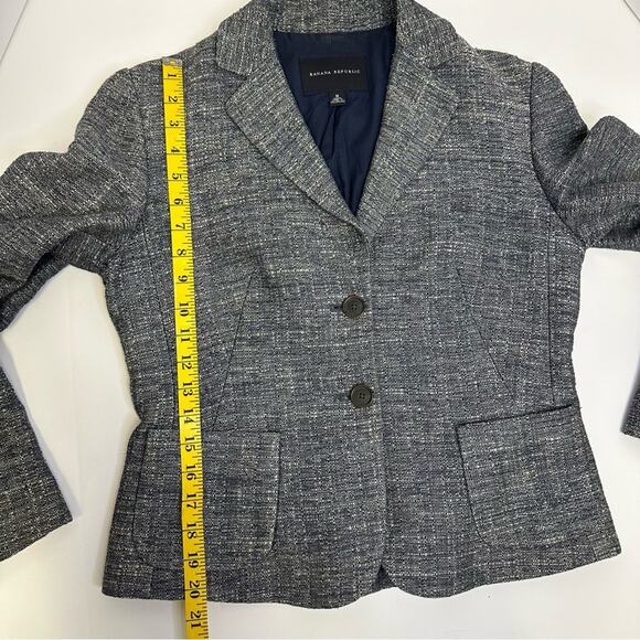 Banana Republic Women’s Tweed Blazer - Size M - Linen, Silk, Wool Blend - Picture 9 of 11